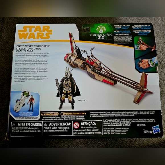 HASBRO DISNEY STAR WARS FORCE LINK 2.0 ENFYS NEST’S SWOOP BIKE ACTIVATE SOUNDS - Picture 2 of 2